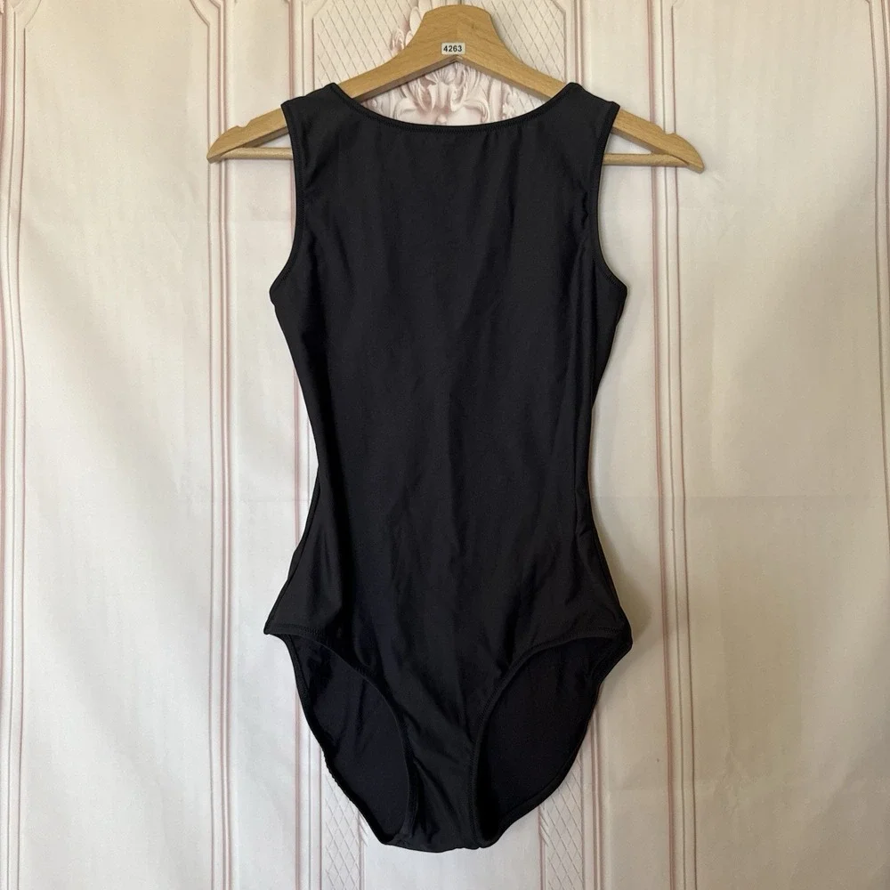 SKIMS Signature Swim High Neck One Piece Onyx Black Size S $94 NWT